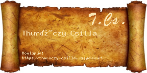 Thuróczy Csilla névjegykártya